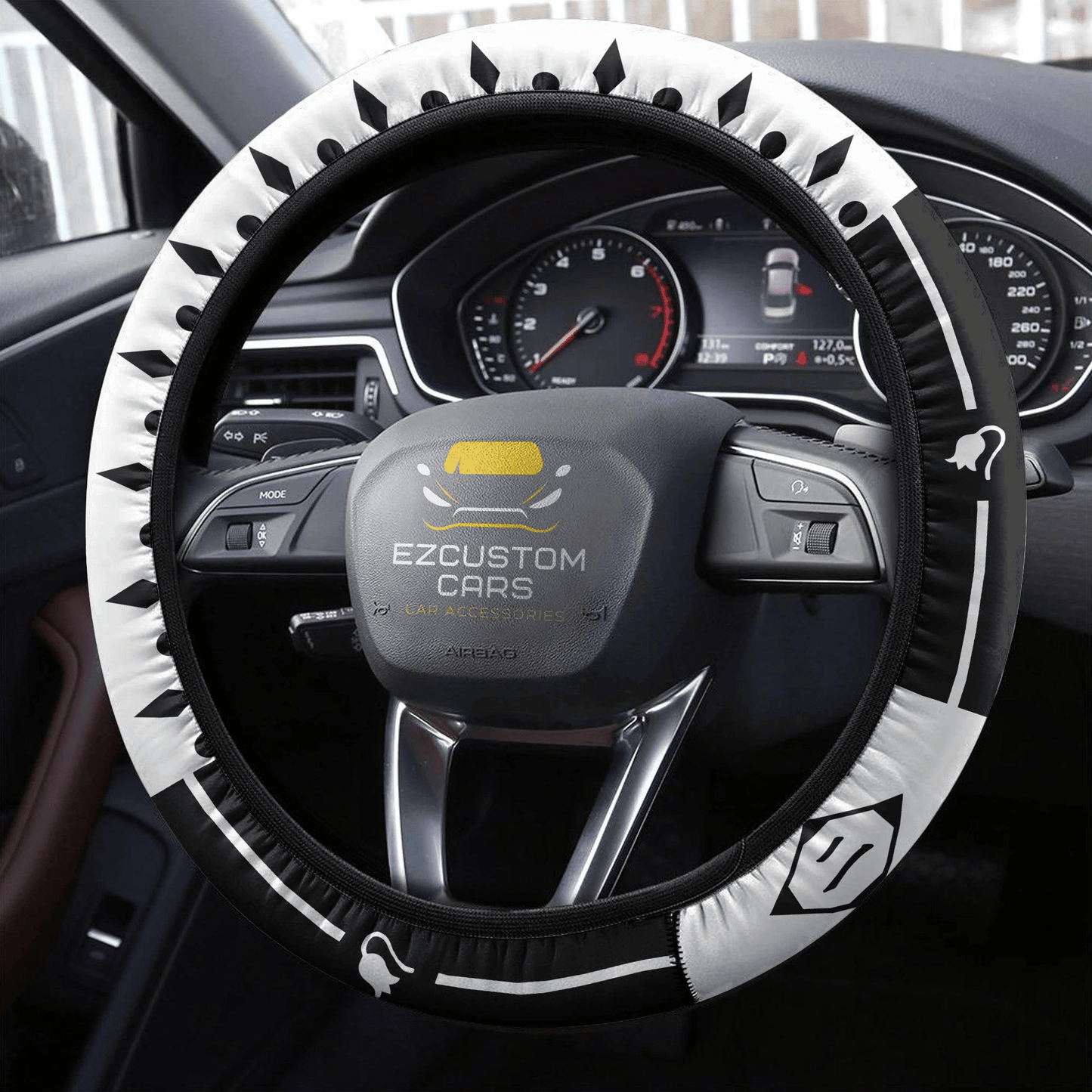 Bleach Second Division Symbols Anime Steering Wheel Cover Custom Anime Car Accessories