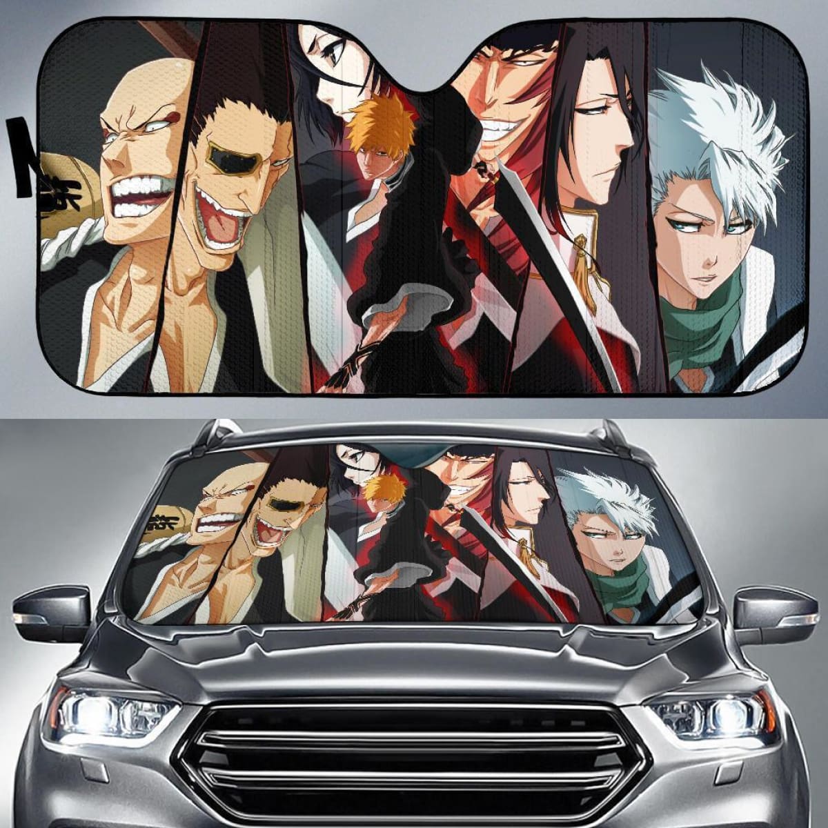 Bleach Seventh Division Leader Anime Auto Sun Shade Nh06 Universal Fit 111204
