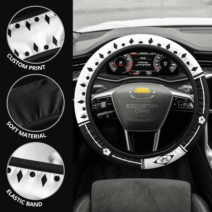Bleach Sixth Division Symbols Car Accessories Anime Steering Wheel Cover