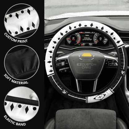 Bleach Tenth Division Symbols Car Accessories Anime Steering Wheel Cover