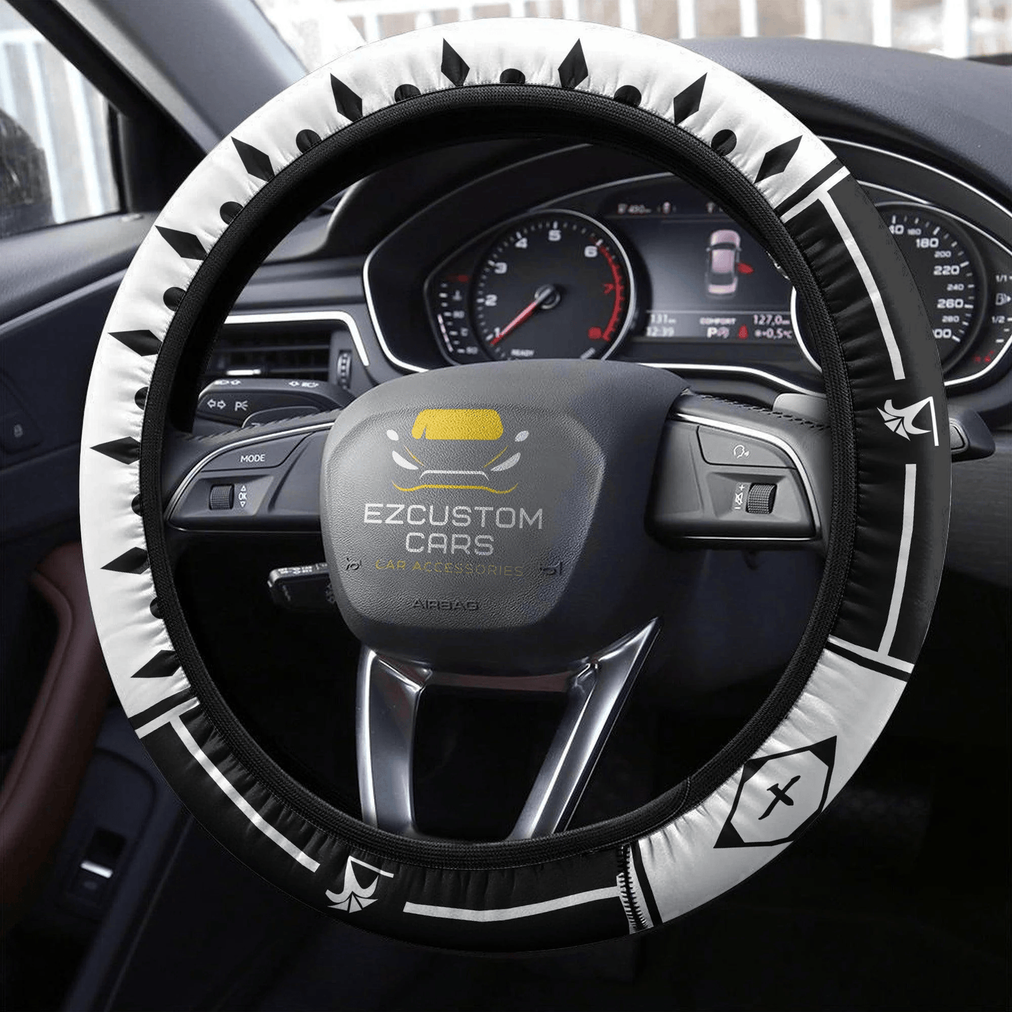 Bleach Tenth Division Symbols Car Accessories Anime Steering Wheel Cover