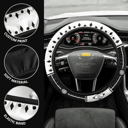 Bleach Third Division Symbols Anime Steering Wheel Cover Custom Anime Car Accessories