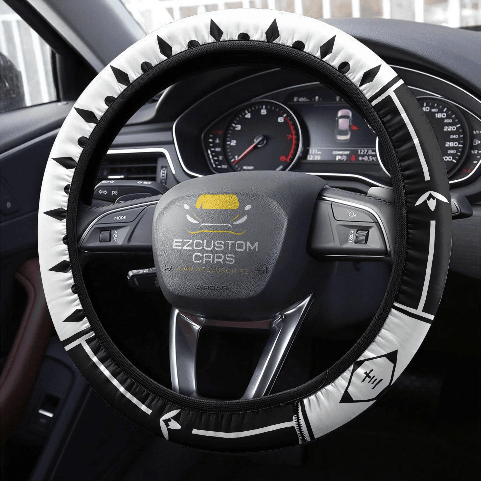Bleach Thirteenth Division Symbols Anime Steering Wheel Cover Custom Anime Car Accessories