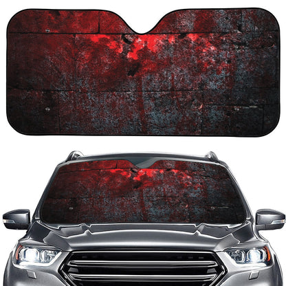 Bloody Room Print Car Windshield Sun Shade