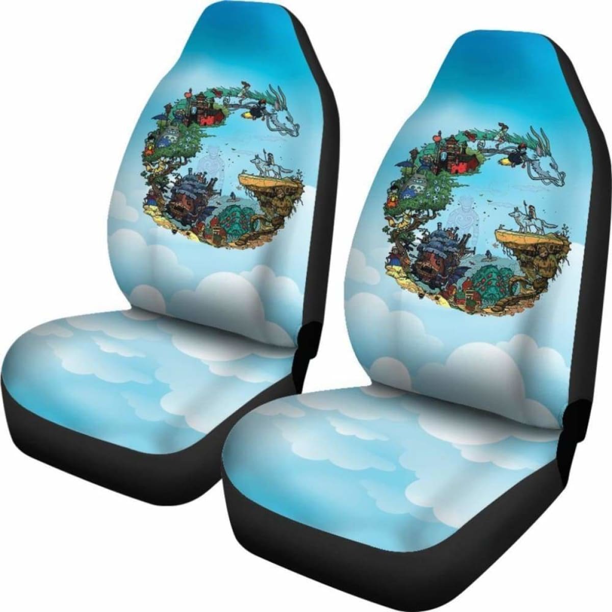 Blue Anime Car Seat Cover 234929 Universal Fit
