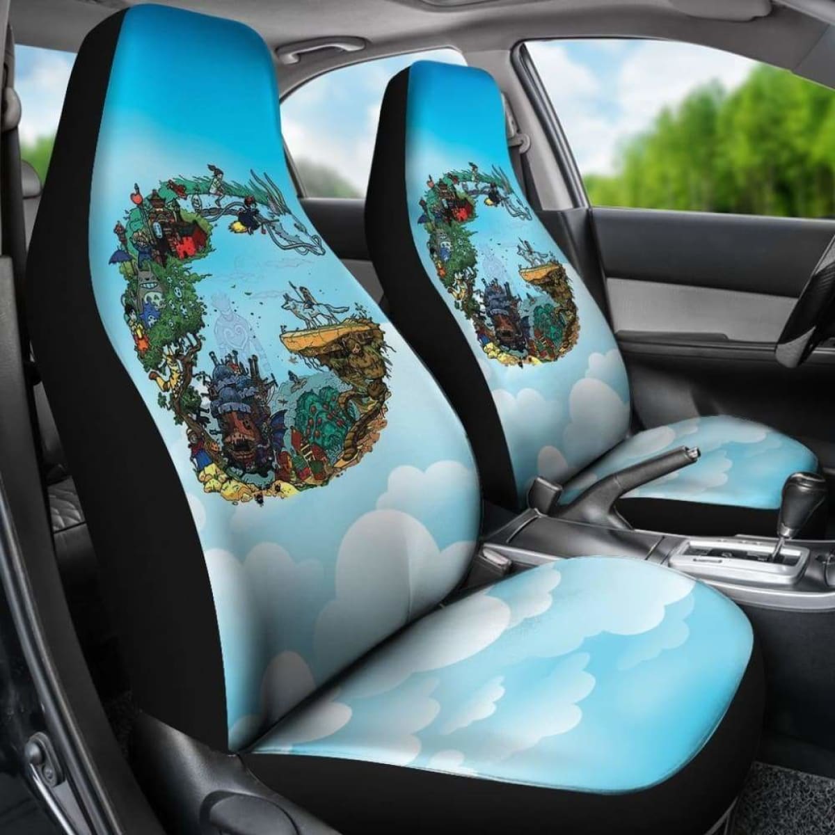 Blue Anime Car Seat Cover 234929 Universal Fit