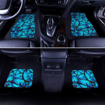 Blue Butterfly Car Floor Mats Custom Cool Car Accessories