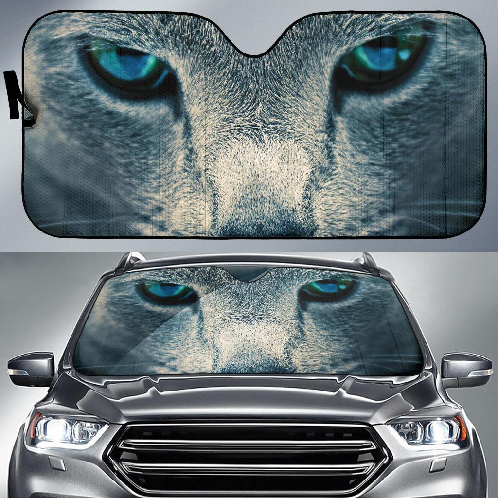 Blue Cat Eye Car Sun Shades Windshield Accessories Decor Gift