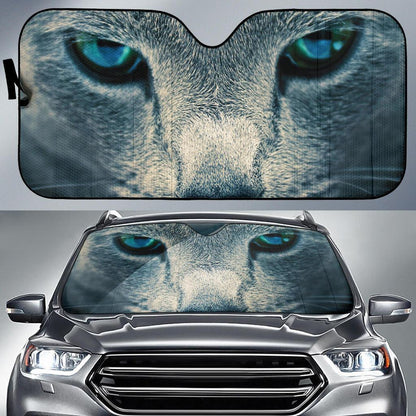 Blue Cat Eye Car Sun Shades Windshield Accessories Decor Gift