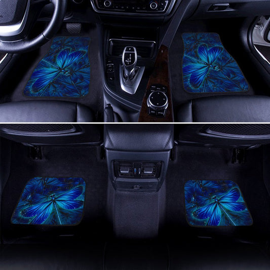 Blue Dragonfly Car Floor Mats Custom Dragonfly Car Accessories