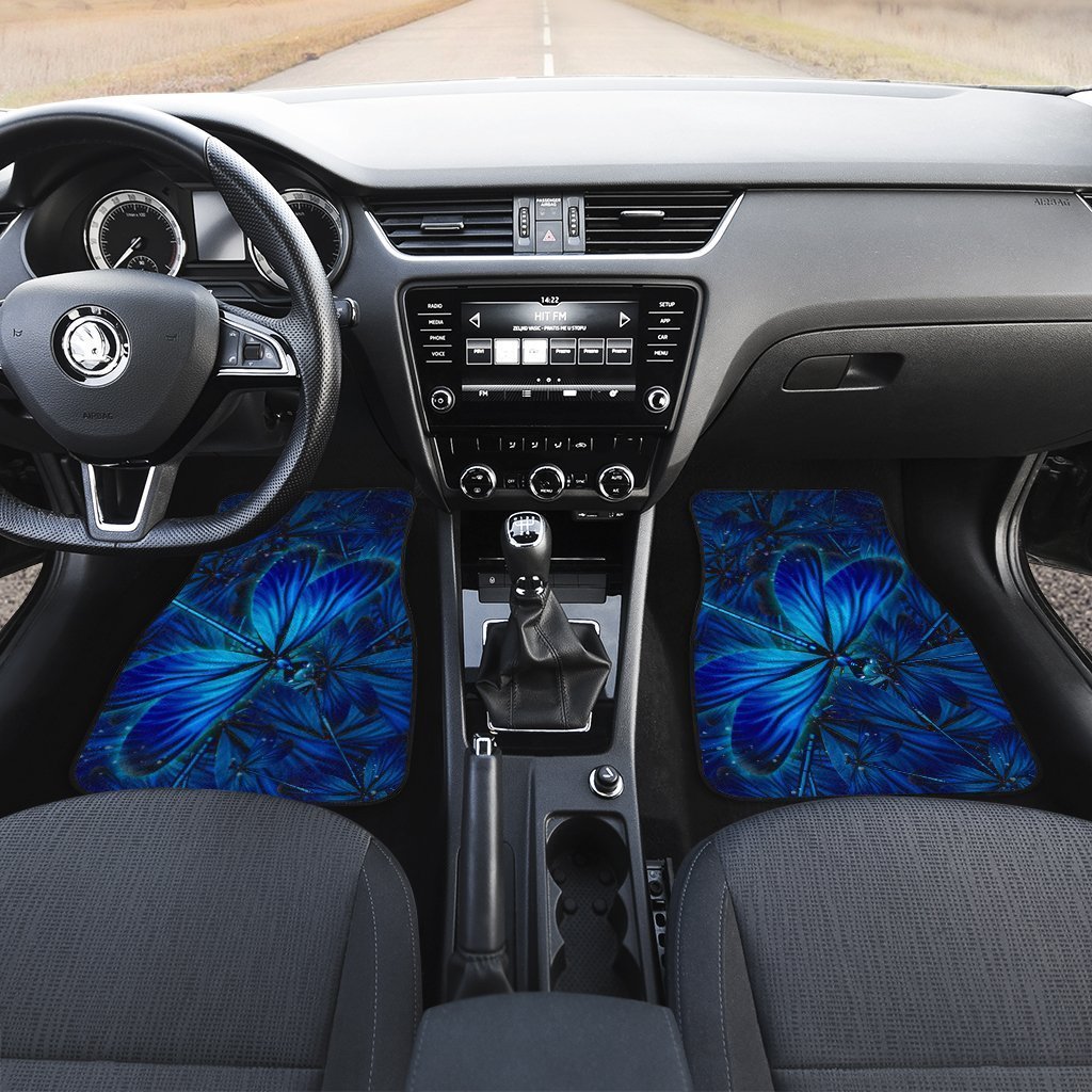 Blue Dragonfly Car Floor Mats Custom Dragonfly Car Accessories