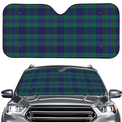 Blue Green And Red Tartan Pattern Print Car Windshield Sun Shade