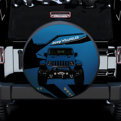 Blue Jeep Car Spare Tire Cover
