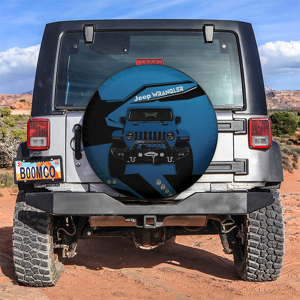 Blue Jeep Car Spare Tire Cover