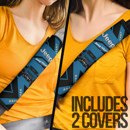 Blue Jeep Car Seat Belt Cover Custom Car Accessories
