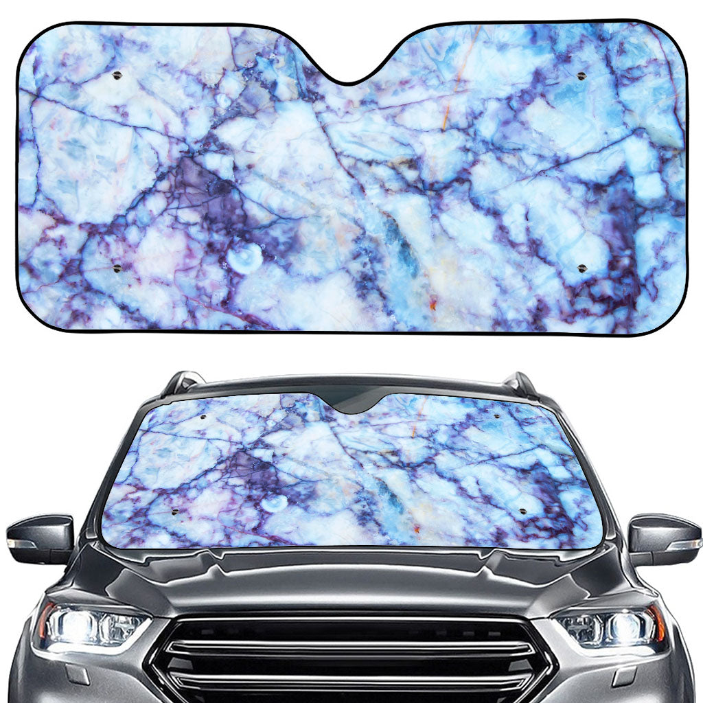 Blue Marble Print Car Windshield Sun Shade