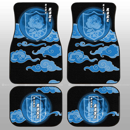 Blue Rose Car Floor Mats Custom Anime Black Clover Car Interior Accessories