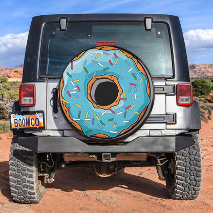 Blue Sprinkle Doughnut Spare Tire Cover