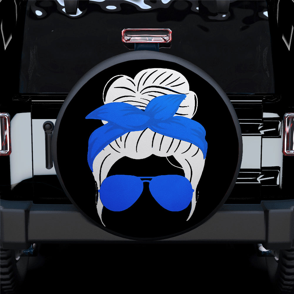 Blue Turban Girl Jeep Car Spare Tire Cover