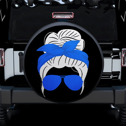Blue Turban Girl Jeep Car Spare Tire Cover