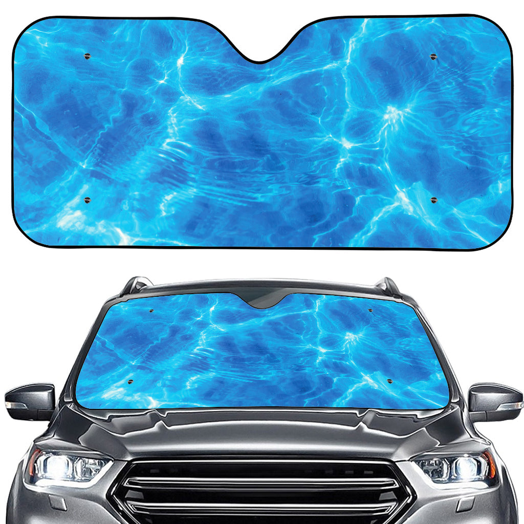 Blue Water Surface Print Car Windshield Sun Shade