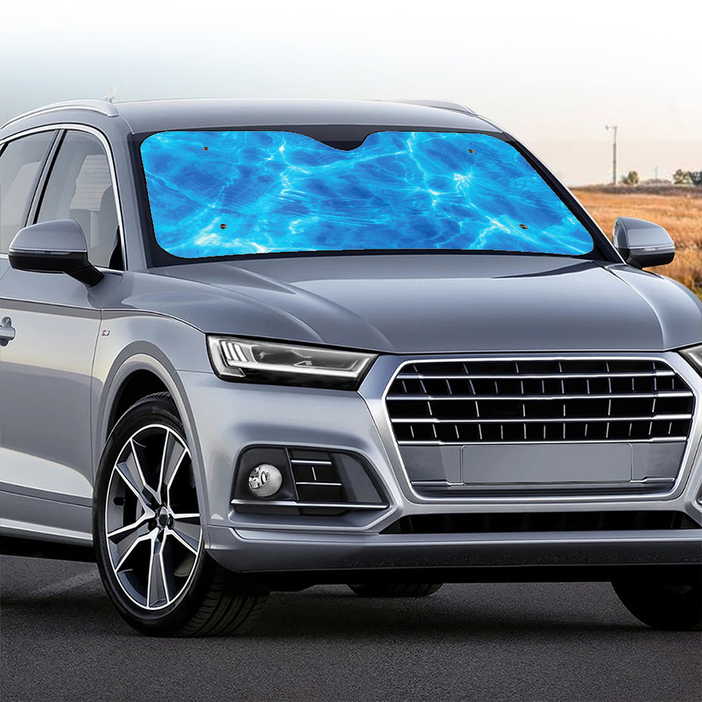 Blue Water Surface Print Car Windshield Sun Shade