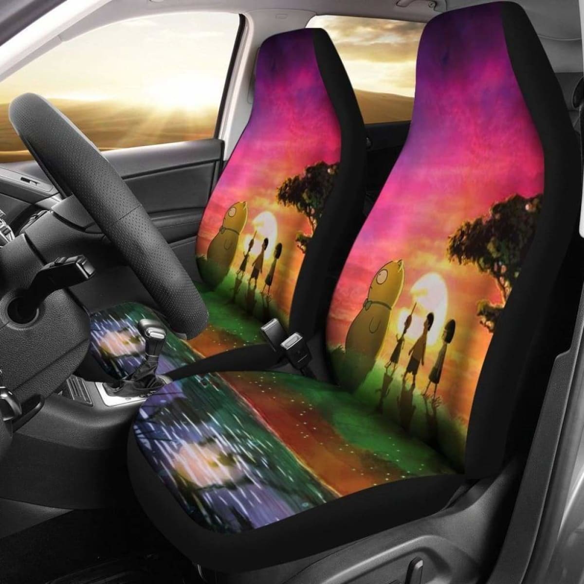 Bob'S Buger Looking Sunrise Car Seat Covers Universal Fit 051012