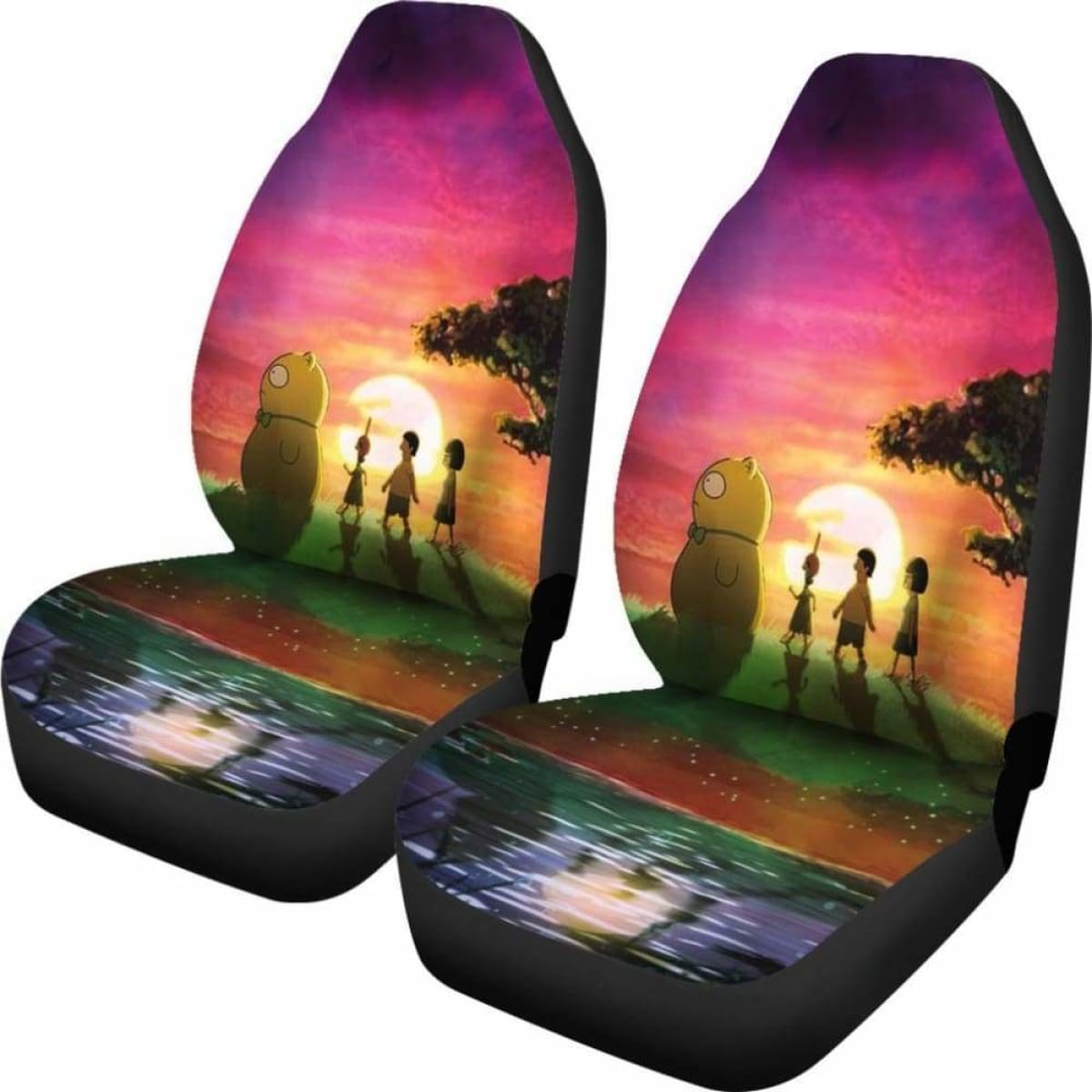 Bob'S Buger Looking Sunrise Car Seat Covers Universal Fit 051012
