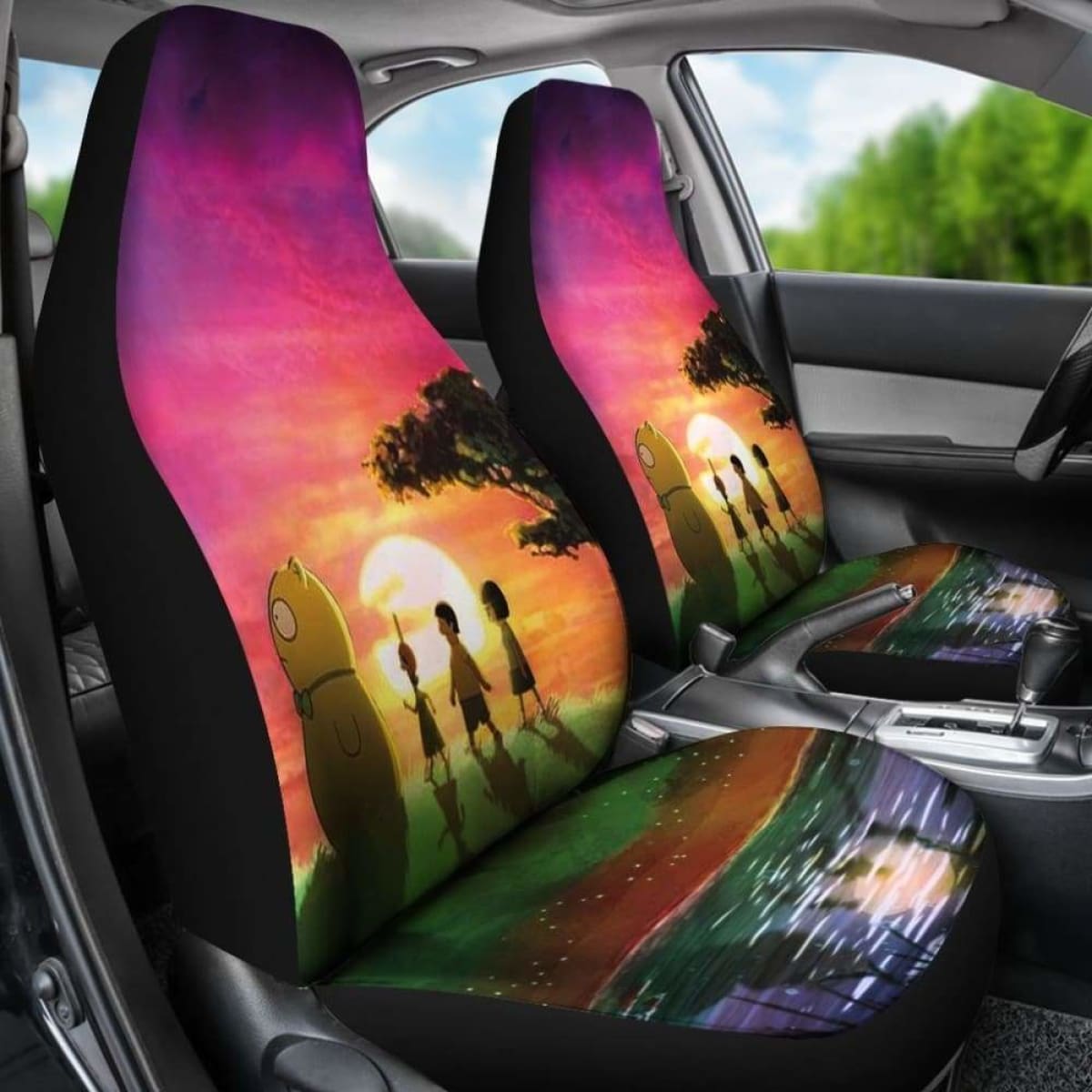 Bob'S Buger Looking Sunrise Car Seat Covers Universal Fit 051012