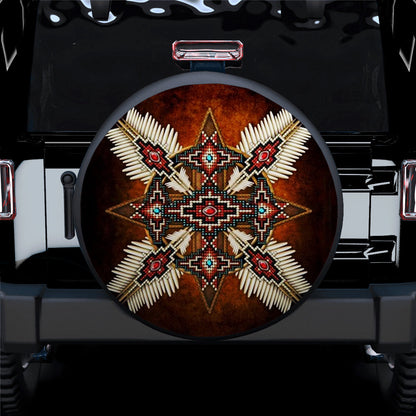 Boheimian Native American Camping Jeep Car Spare Tire Cover