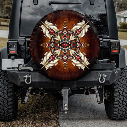 Boheimian Native American Camping Jeep Car Spare Tire Cover