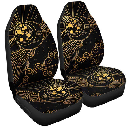 Bohemian Sun And Moon Car Seat Covers Custom Car Interior Accessories