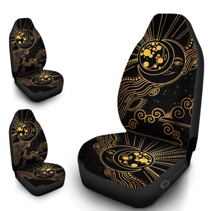 Bohemian Sun And Moon Car Seat Covers Custom Car Interior Accessories