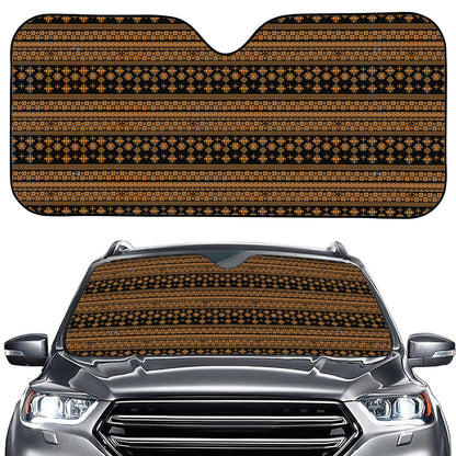 Boho Ethnic Pattern Print Car Windshield Sun Shade