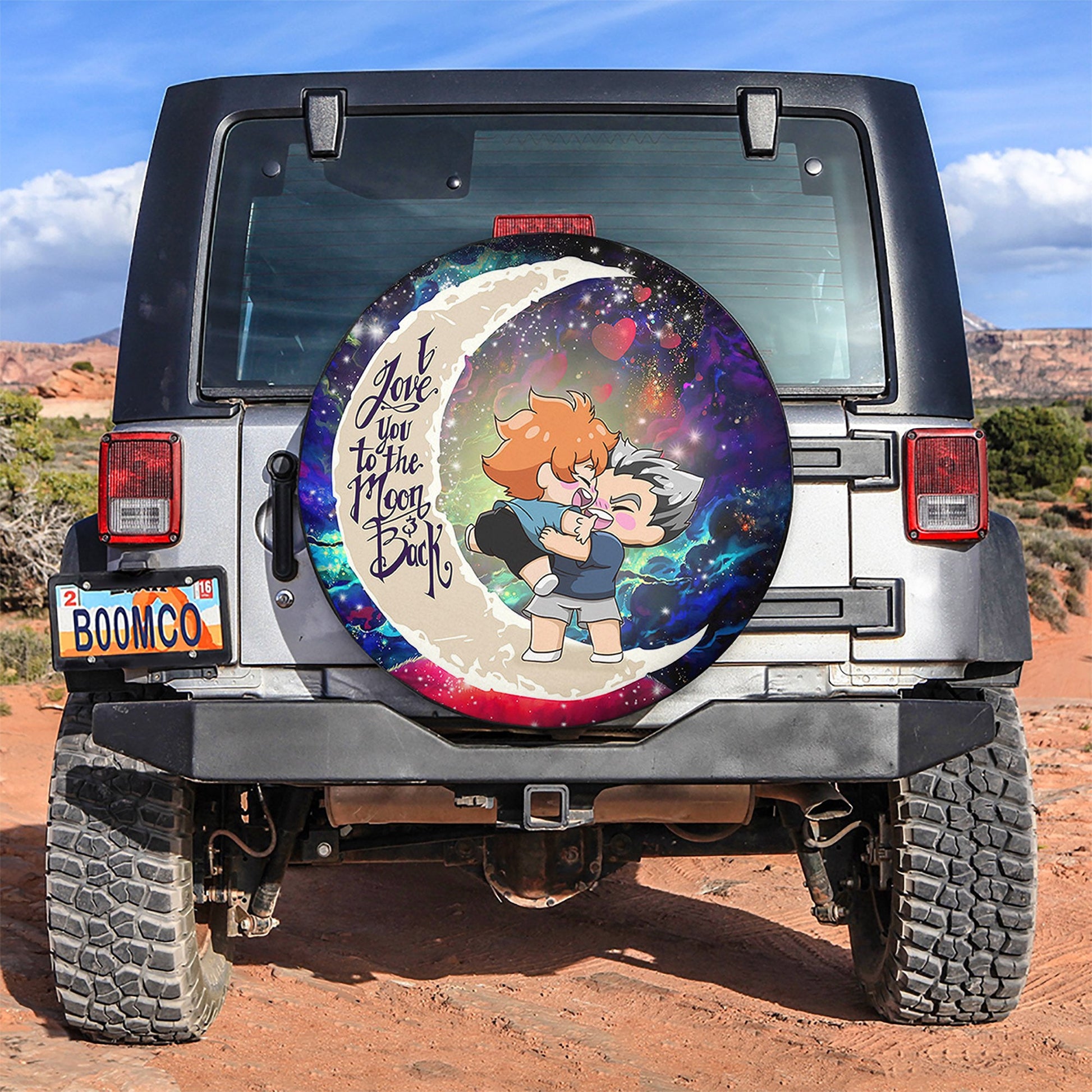 Bokuhina Love You To The Moon Galaxy Spare Tire Cover