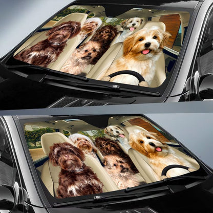 Bolonka Zwetna Car All Over Printed 3D Sun Shade