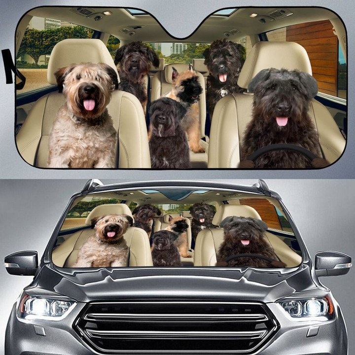 Bouvier Des Flandres Car All Over Printed 3D Sun Shade