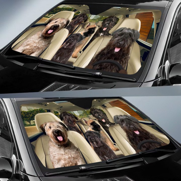 Bouvier Des Flandres Car All Over Printed 3D Sun Shade