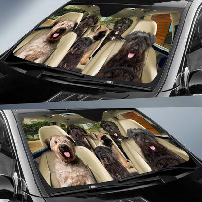 Bouvier Des Flandres Car All Over Printed 3D Sun Shade