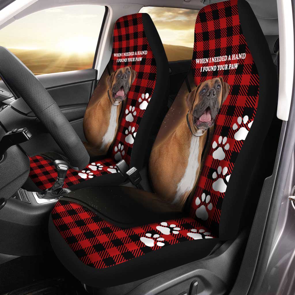 Boxer Car Seat Covers Custom Boxer Dog Lover Car Accessories