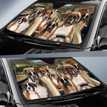 Boxer Dog All Over Printed 3D Sun Shade