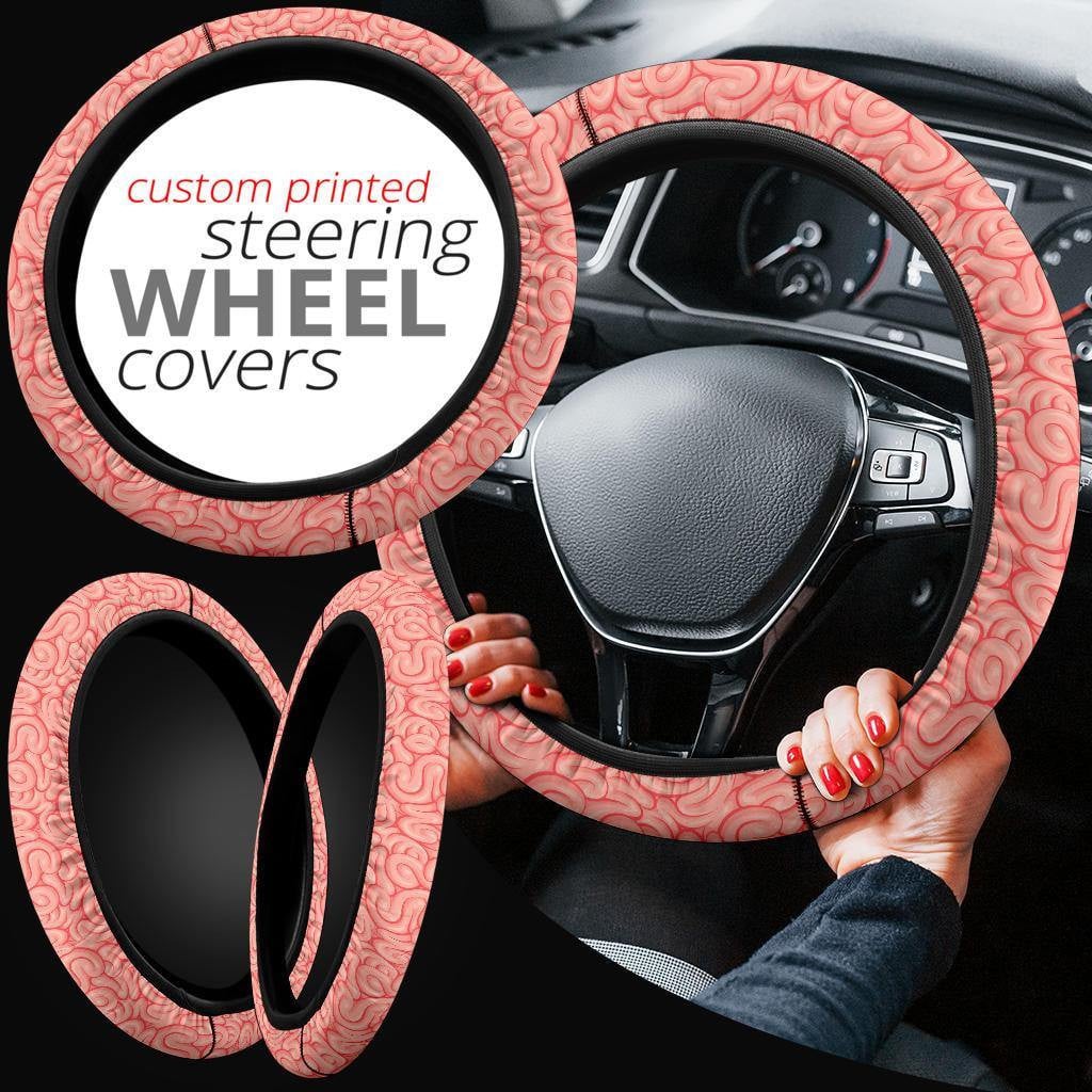 Brain Pattern Anime Steering Wheel Cover
