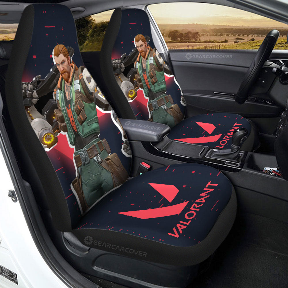 Breach Car Seat Covers Custom Valorant Agent