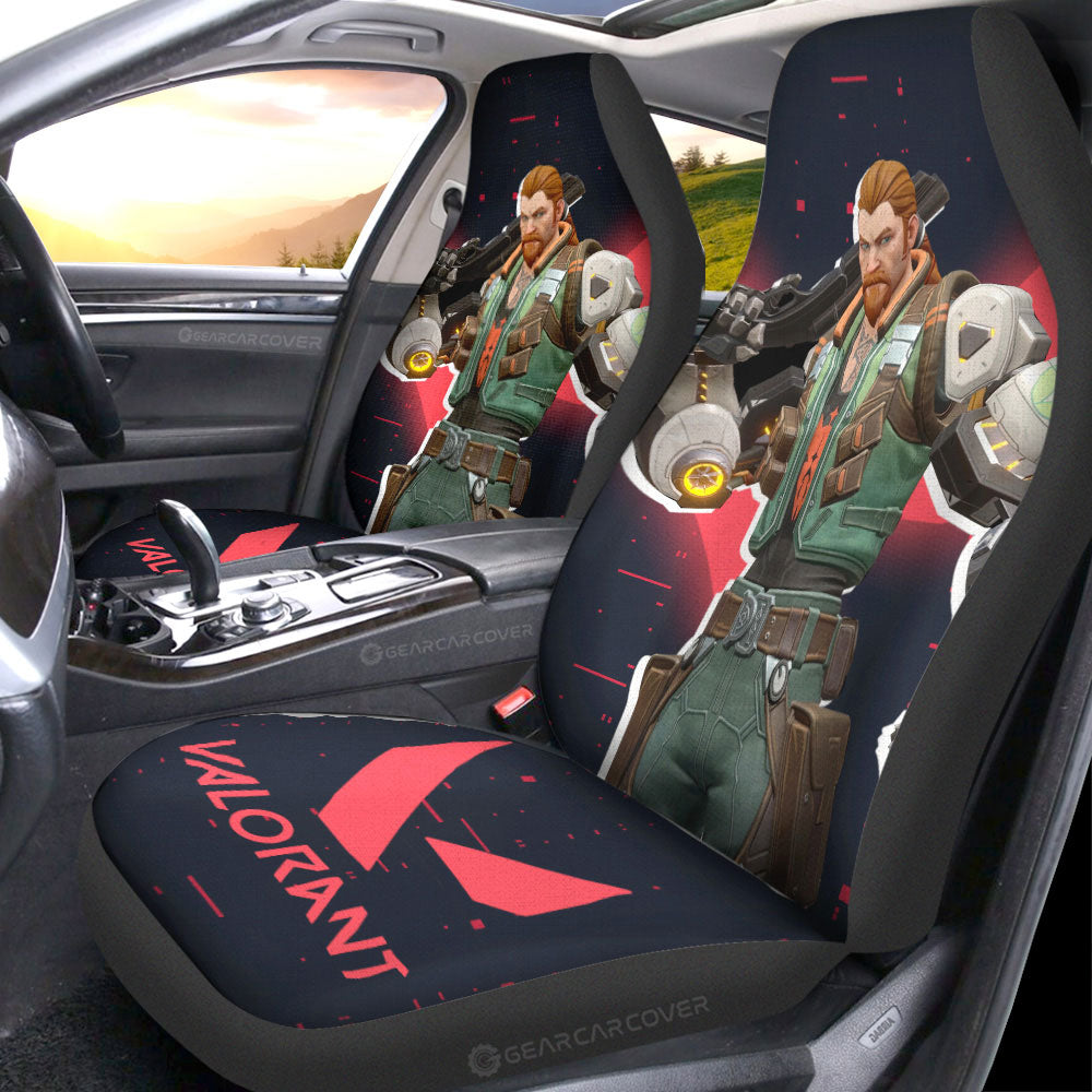 Breach Car Seat Covers Custom Valorant Agent