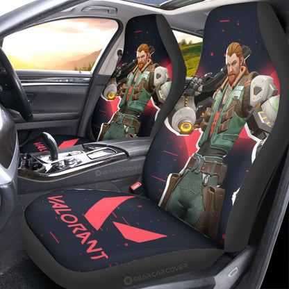 Breach Car Seat Covers Custom Valorant Agent