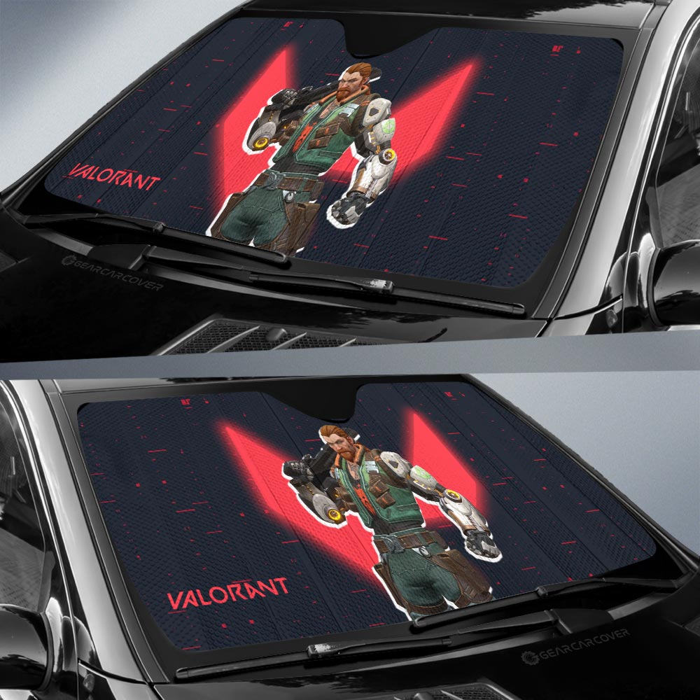 Breach Car Sunshade Custom Valorant Agent