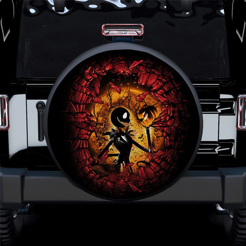 Break Wall Jack Skellington Car Spare Tire Cover