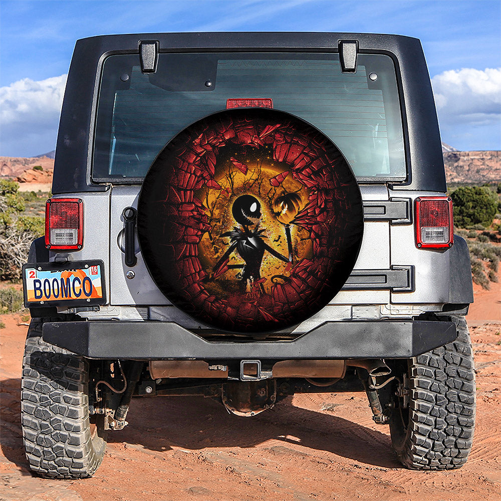 Break Wall Jack Skellington Car Spare Tire Cover