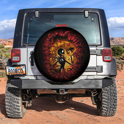 Break Wall Jack Skellington Car Spare Tire Cover