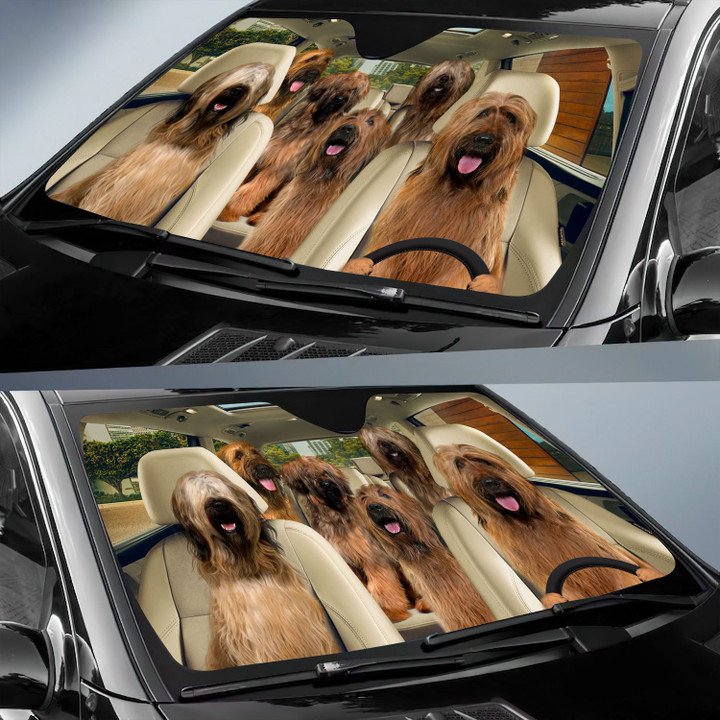 Briard Car All Over Printed 3D Sun Shade